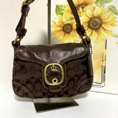 ☆極美品☆コーチ ワンショルダー ブリーカー ソーホー シグネチャー キャンバス