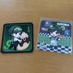 Sixfoniaすちコースターカード２枚セットスイパラバクダン焼き