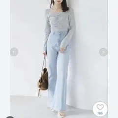 Sustainaブーツカットデニム0