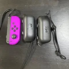 Nintendo Switch Joy-Con 紫 ストラップ付き