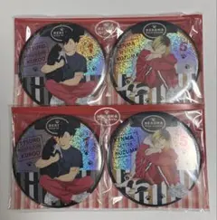 ハイキュー　黒尾鉄朗 孤爪研磨 おおきなキラキラ缶バッジ　猫部