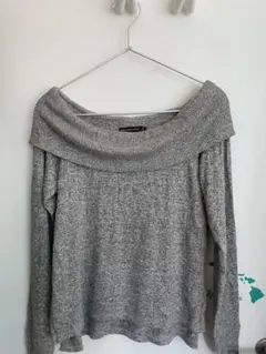 ニット トップス　オフショル