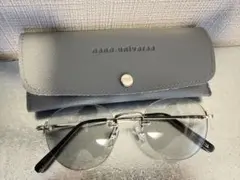 ナノ・ユニバース　ボストン型 ツーポイントフレーム サングラス　グレー