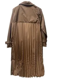 【タグ付き】ブラウン ダブルブレスト トレンチコート　春 ロング丈アウター790