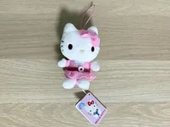 ハローキティ レトロワンピースちょいデカマスコット ピンク キティ マスコット