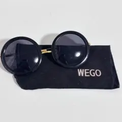 サングラス 丸メガネ WEGO ケース付き