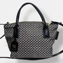 美品 ロベルタピエリ タタミ ショルダーバッグ 2way ナイロン チャーム付き