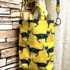 アレキサンダーヘンリー 巾着トートバッグ ハンドメイド - メルカリ