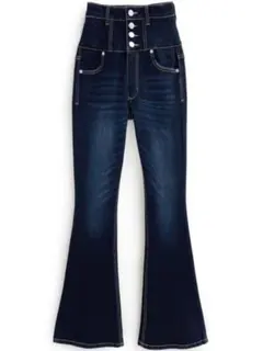 GRL ハイウエストストレッチフレアデニムパンツ[cu531]