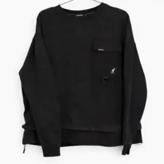 KANGOL メンズ クルーネック スウェット ブラック Mサイズ
