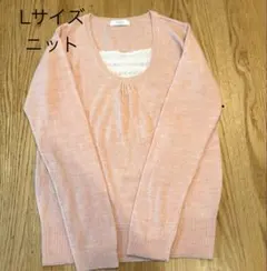 美品⭐︎Sally's Lサイズ ピンクニット