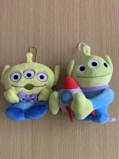 ディズニートイストーリーリトルグリーンメンカーテンホルダー ぬいぐるみストラップ