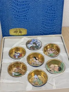 七福神 盃 8客セット 金杯 縁起物 - メルカリ