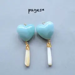 B-6*5 エレガントブルーピアス/イヤリング