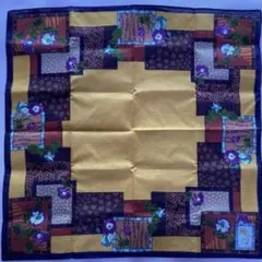 和柄 大判ハンカチ 54cm　紬の心