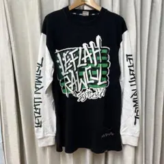 LEFLAH 長袖カットソー グラフィックプリント 古着　レフラー　メンズ　古着