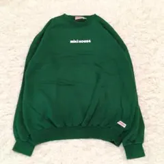 90s頃 ミキハウス アーチロゴ スウェット グリーン系 ヴィンテージ