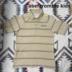abercrombie アバクロ ポロシャツ ベージュ ボーダー　キッズ　140