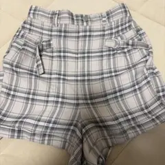 nicola監修 niclatte チェック柄 ショートパンツ