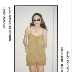 papier】 pale-ORANGE/YELLOW Linen gown - メルカリ