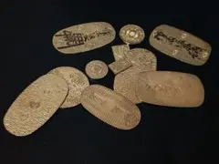 真贋不明）武蔵墨書小判金 参考品 江戸時代 超希少品 金運コレクション
