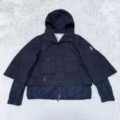モンクレール YONNE ヨンヌ レイヤード風 ナイロン フーデッドジャケット