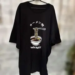 RAMEN PARTY ラーメンTシャツ ＸＬオーバーサイズ