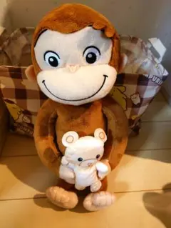 おさるのジョージ クマ抱っこぬいぐるみ 美品 匿名配送