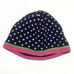 GAP ベビー ニット帽子 48cm ドット柄
