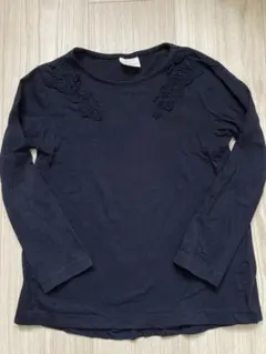 ZARA ロンT 長袖カットソー　ネイビー　116