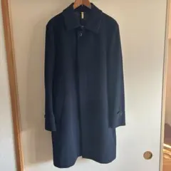 ネイビーステンカラーコート