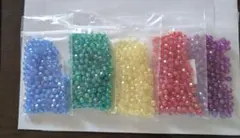 アクリルビーズセット 5色入り