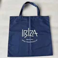 IBIZA ロゴ トートバッグ ネイビー 大きめのサムネイル