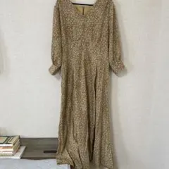 mysty woman 花柄ロングワンピース 七分袖　Mサイズのサムネイル
