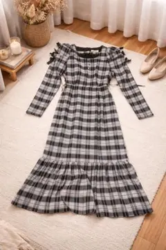 アンクルージュ リボンマーメイドロングワンピース