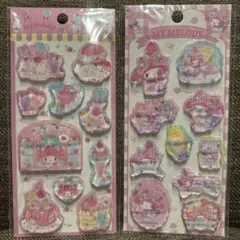 ⑥サンリオ　シャカシャカウォーター　シール ステッカー　マイメロディ　2枚セット