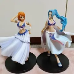 ワンピース　アラバスタ　ナミ　ビビ　フィギュア　ナミの足が折れている