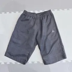 グレー チェック柄 ハーフパンツ Lサイズ