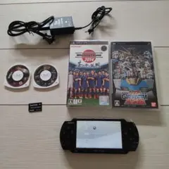 超美品★psp3000本体★黒2★新品バッテリー、ゲーム、メモリー、純正充電器付