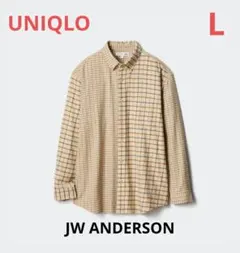 《ユニクロ》JW ANDERSON フランネルチェックシャツ L