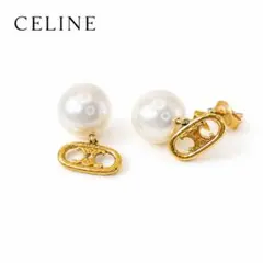 訳あり♡CELINE トリオンフ　マイヨン　パールピアス　刻印あり　正規品のサムネイル