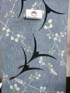 竺仙 浴衣 綿紬 クローバー 美品 竺仙半幅帯セット - メルカリ