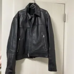 ZARA ブラック レザージャケット MEX 42