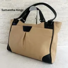 【Samantha Kingz】2WAYバイカラー 本革トートバッグ 日本製のサムネイル
