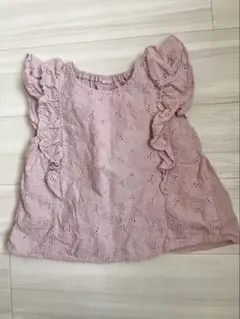 フリル　半袖トップス　90cm