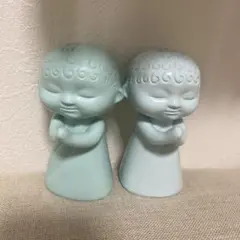 陶器　祈る　子供　2つセット