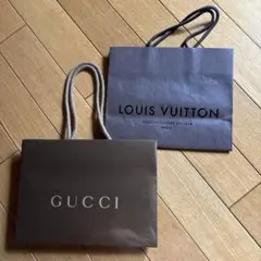 GUCCI & LOUIS VUITTON ショッパー2点セット