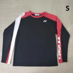 YONEX 長袖シャツ Sサイズ 黒赤