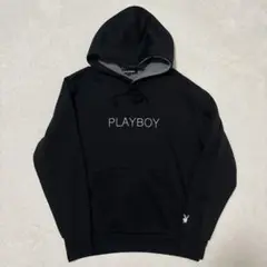 プレイボーイ PLAYBOY プルオーバーパーカー フリース ブラック Lサイズ