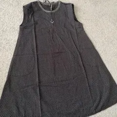 【美品】ファミリア　F-DASH かわいらしいAラインワンピース100